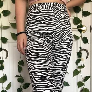 Zebra Flare Pants
